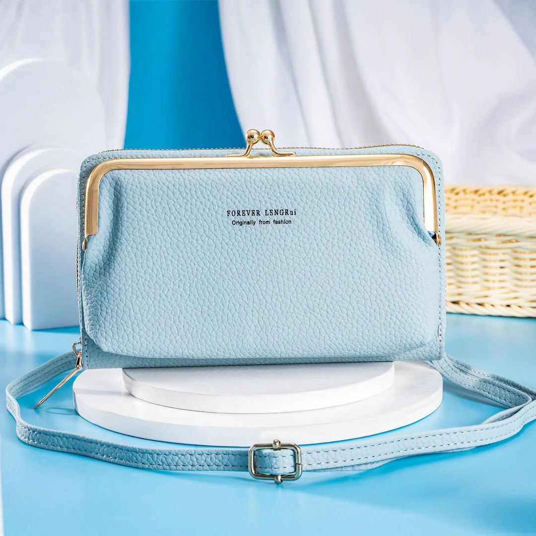 Damen Handtasche Multifunktional PU-Leder mit Kreuzverschluss und Einzigartigem Design 4