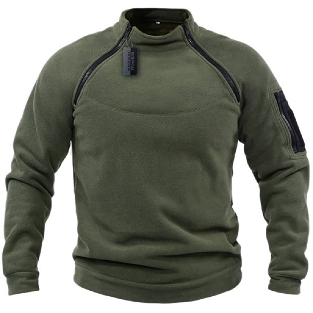 Herren Jagdweste Taktisch Fleece Warm Wetterfest Mit Praktischen Taschen 3
