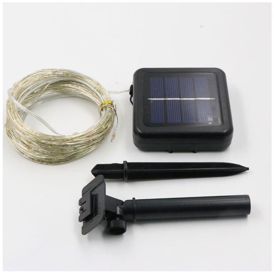 Solar Lichterkette Outdoor Wasserfest für Stimmungsvolle Beleuchtung im Garten 7