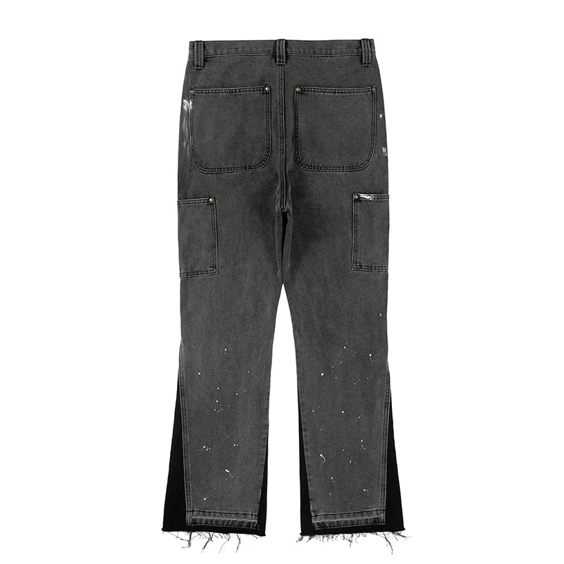 Herren Jeans Ausgestellte Passform Hochwertiger Denim Modernes Design 6