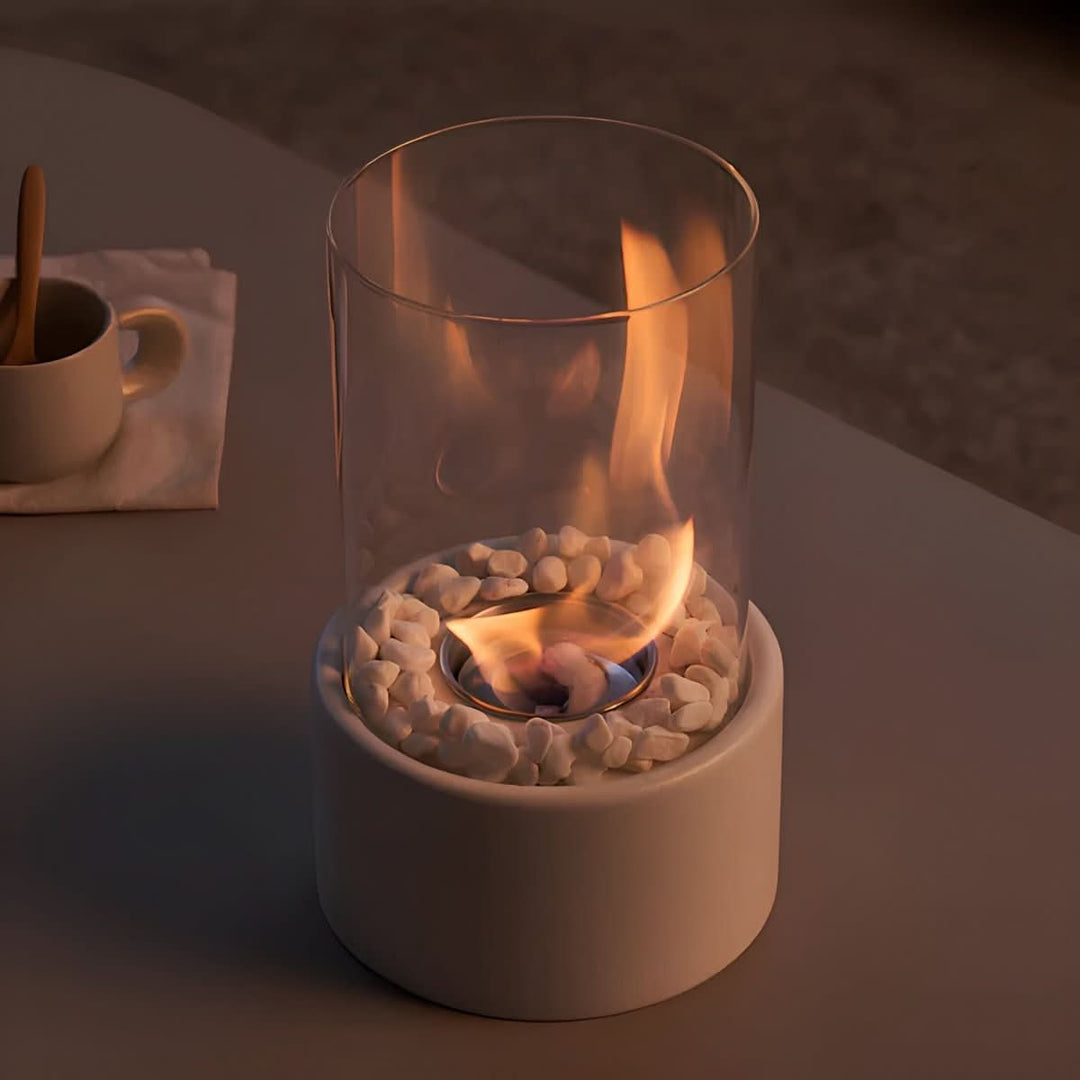 Tischkamin Indoor &amp; Outdoor Bioethanol Tischfeuer Modernes Design für Gemütliche Abende 4