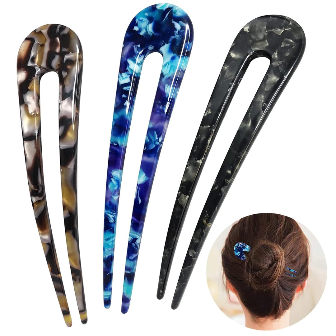 U-förmige Haarnadeln für Frauen - Stilvolle Haarnadel für kreative Frisuren und eleganten Look 2