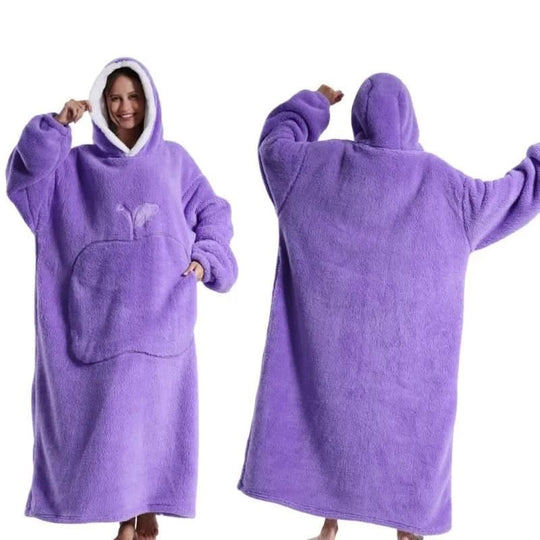Unisex Fleece Hoodie Übergröße für Komfort und Entspannung 5
