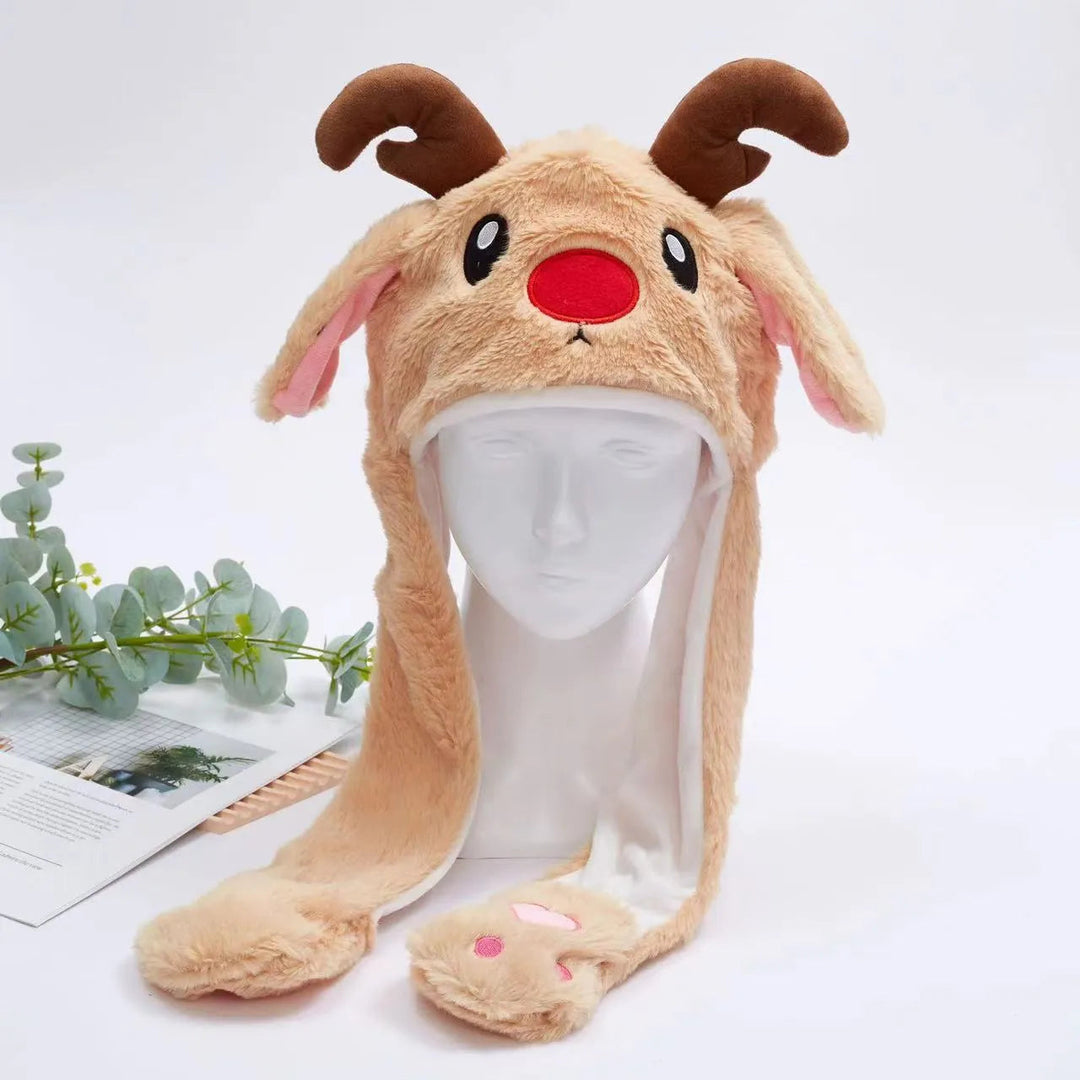Unisex Wintermütze Mit Beweglichen Ohren Für Spaßige Anlässe 54