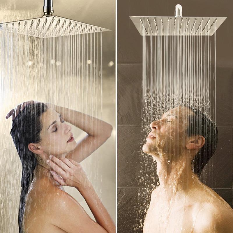 Wandmontierte Duschkopf Regendusche Ultra Narrow für Modernes Badezimmer 2