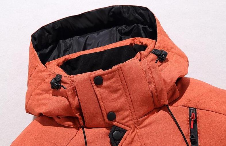 Warme Dicke Kapuzen-Pufferjacke