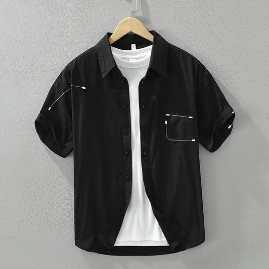 Herren T-Shirt Lässiger Stil 100% Baumwolle Kurzarm Shirt für Männer 1