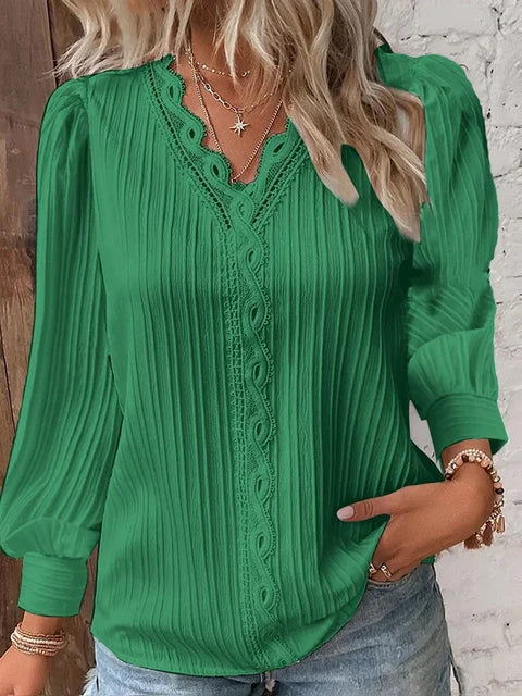 Damenbluse Elegante Baumwolle für Festliche Anlässe 2