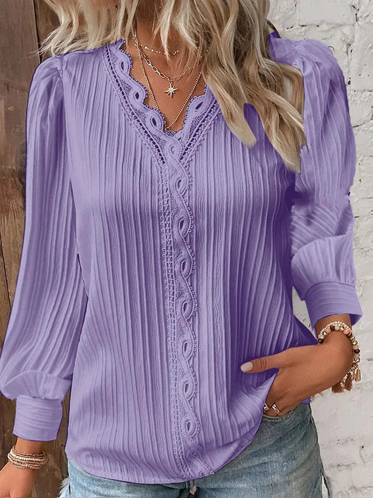 Damenbluse Elegante Baumwolle für Festliche Anlässe 5