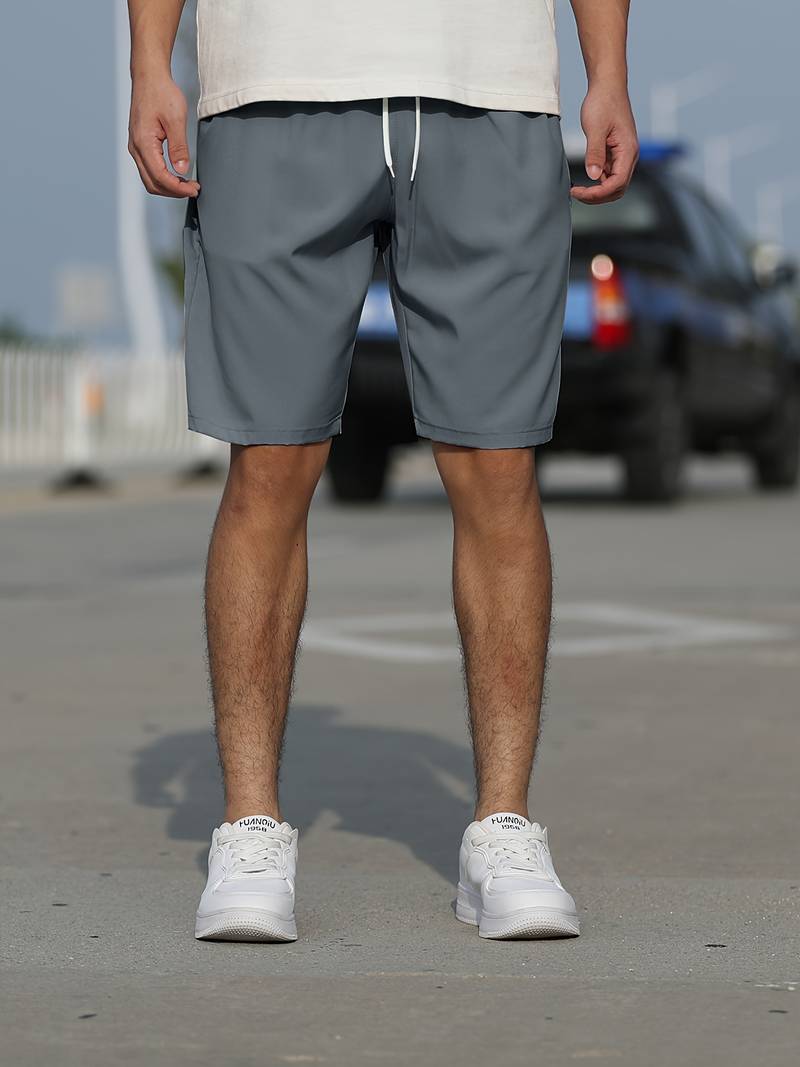 Herren Shorts Lässig Baumwolle mit Kordelzug für Bequemen Tragekomfort-4