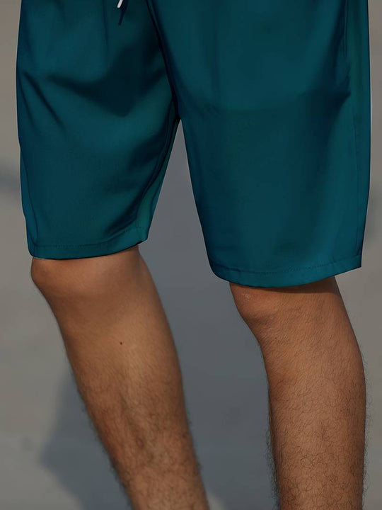 Herren Shorts Lässig Baumwolle mit Kordelzug für Bequemen Tragekomfort-6