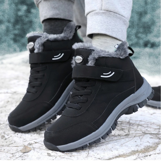 Leichte Damen-Schneestiefel mit Fell