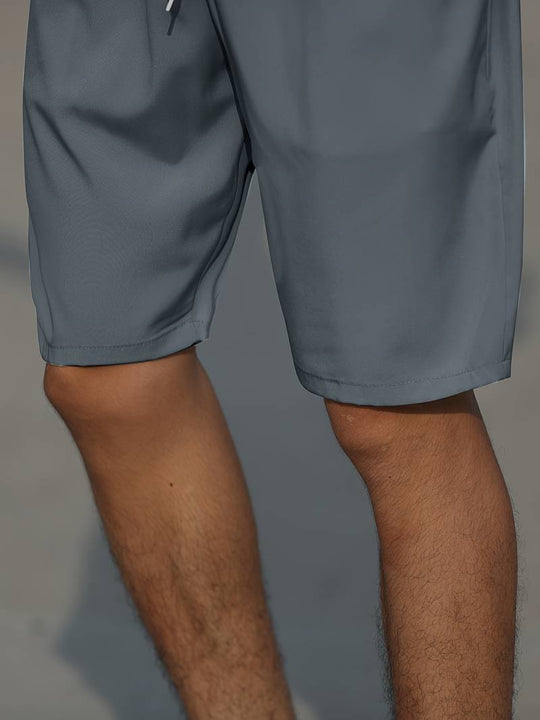 Herren Shorts Lässig Baumwolle mit Kordelzug für Bequemen Tragekomfort-5