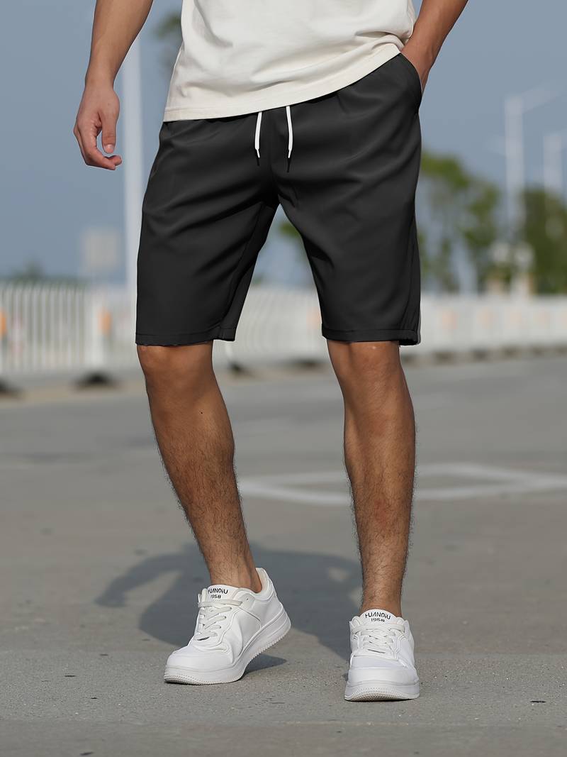 Variant image for Herren Shorts Lässig Baumwolle mit Kordelzug für Bequemen Tragekomfort-3