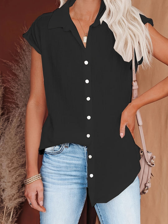 Variant image for Damen Sommerbluse Luftig Elegantes Design Baumwolle-13