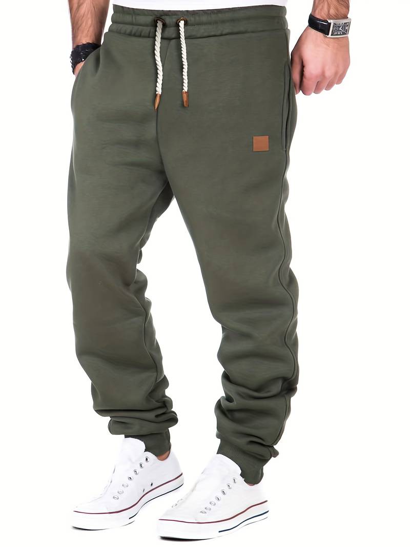 Variant image for Herren Hose Lässig Locker Sitzend Baumwolle mit Kordelzug-1