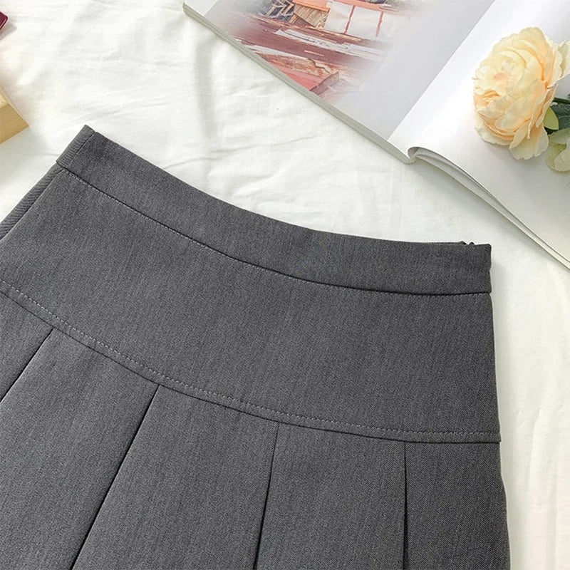 Frauen Faltenrock mit hoher Taille