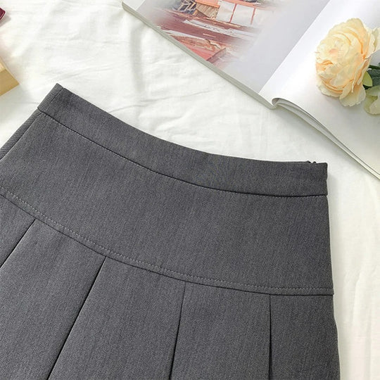Frauen Faltenrock mit hoher Taille