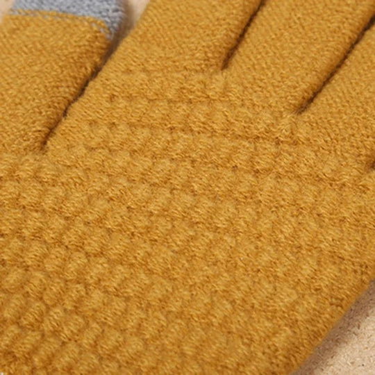 Kaschmirstrick-Winterhandschuhe für Frauen