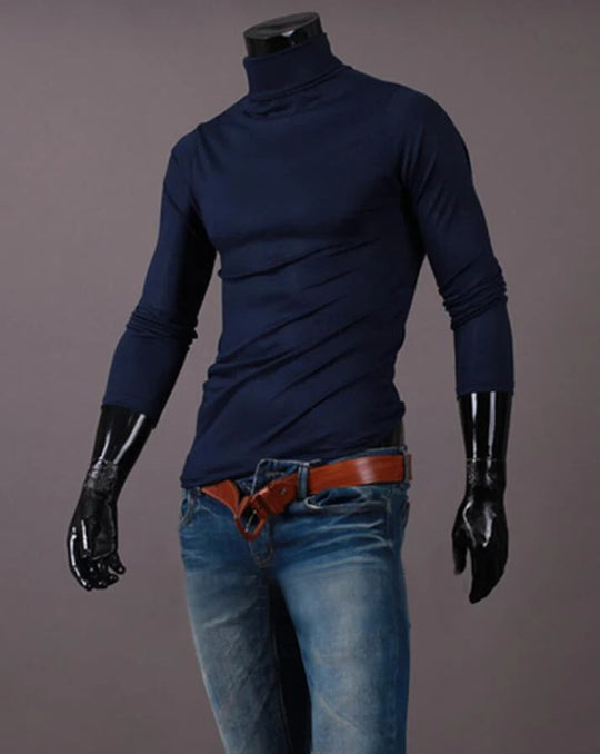 Thermoshirt für Männer mit hohem Halsausschnitt