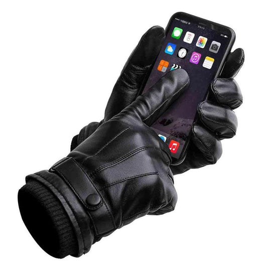 Winterhandschuhe aus Leder für Männer