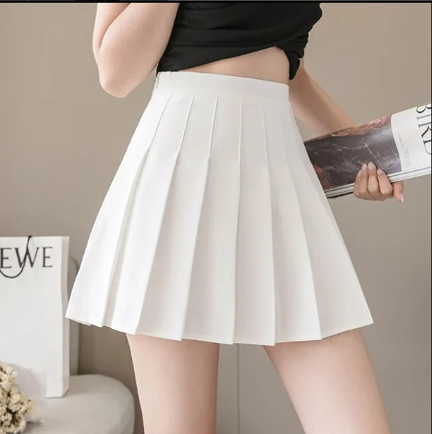Damenrock mit hoher Taille und Falten