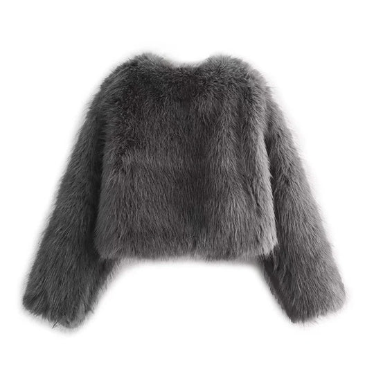 Damen Vintage Pelzmantel
