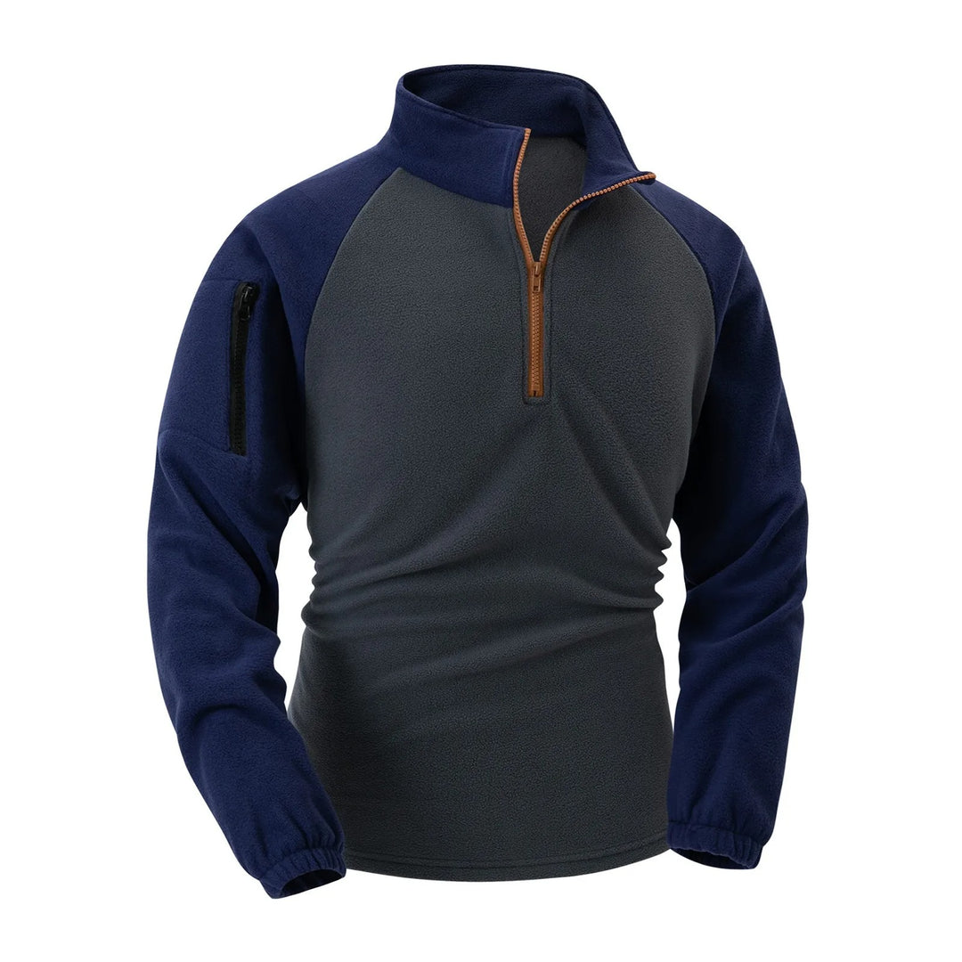 Herren Fleece-Kapuzenjacke