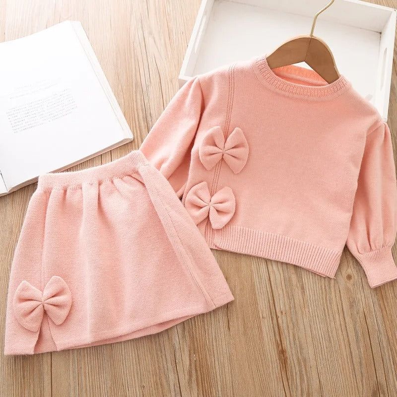 Winterset aus Sweatshirt und Rock für Kinder