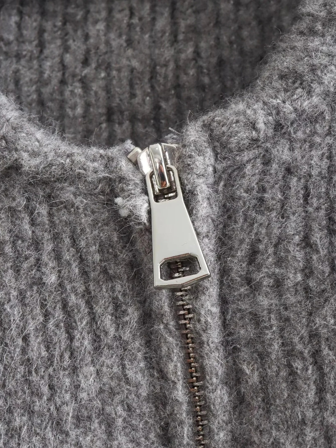 Vintage-Damenpullover mit Rundhalsausschnitt
