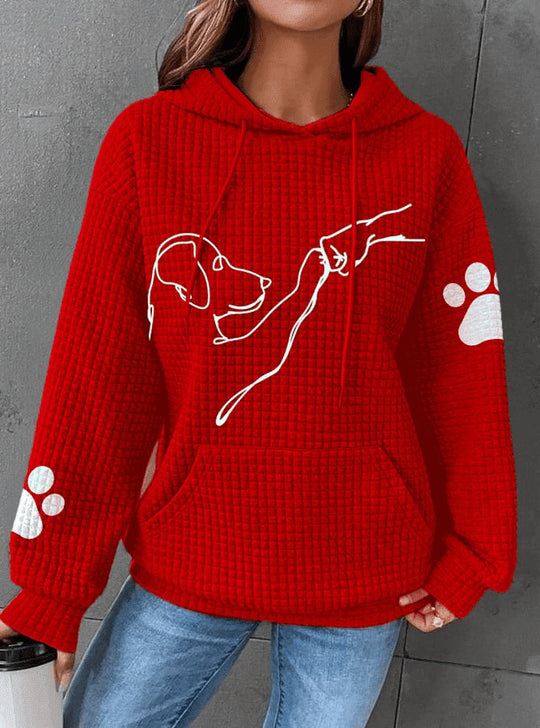 Damen Hoodie Bequemer Fleece Stil Atmungsaktives Material 6