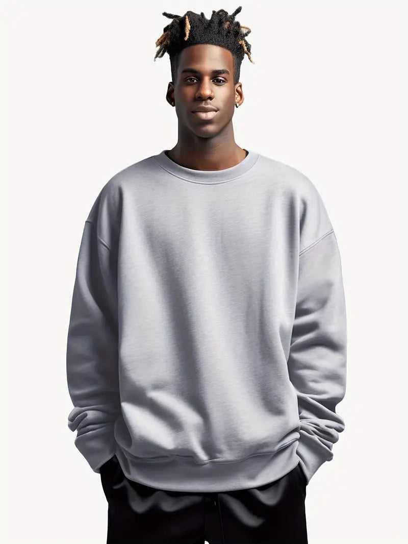 Variant image for Herren Pullover Rundhals Lässig Baumwolle Komfortabel-9