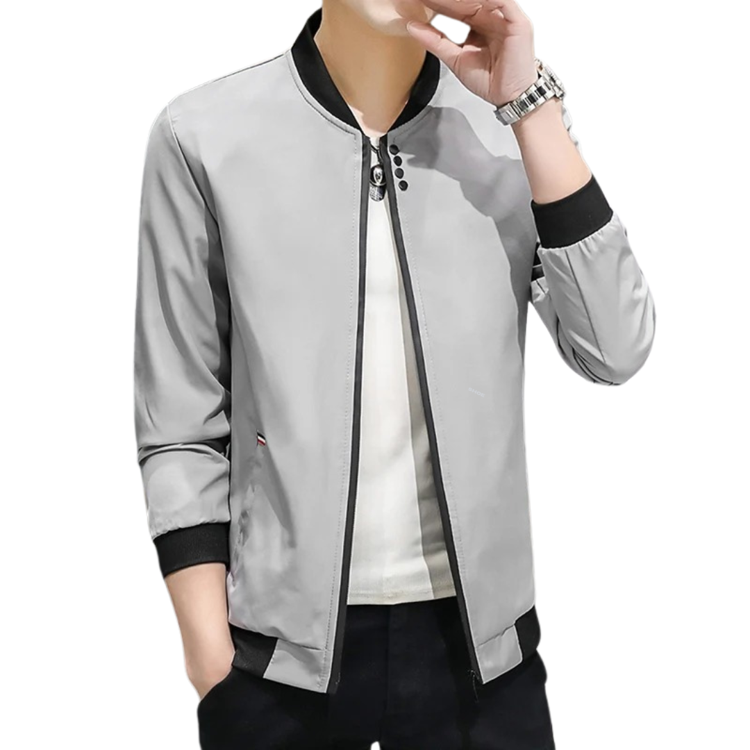 Windbreaker-Jacke mit Reißverschluss für Männer