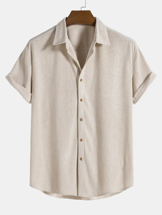 Variant image for Herren Sommer Hemd Leicht Atmungsaktiv Cordstoff Stilvoll und Bequem-7