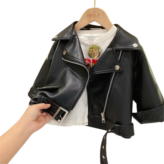 Kinder Lederjacke