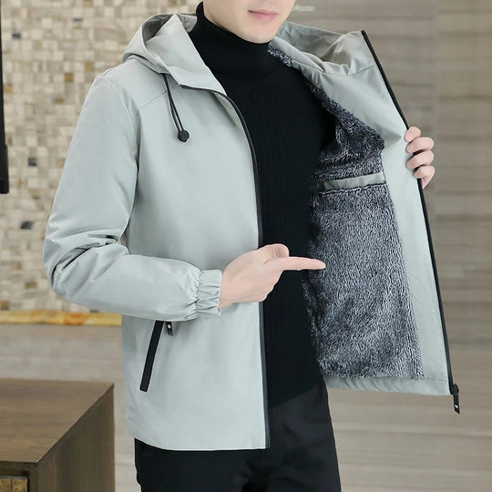 Thermo-Windjacke aus Fleece für Männer