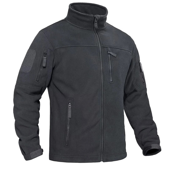 Herren-Fleece-Thermojacke mit durchgehendem Reißverschluss