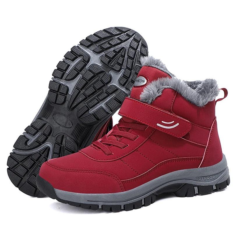 Leichte Damen-Schneestiefel mit Fell