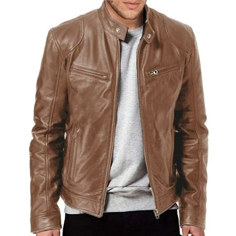 Motorrad-Lederjacke für Männer