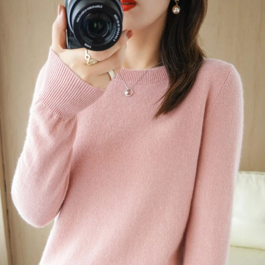 Lässiger Strickpulli für Frauen