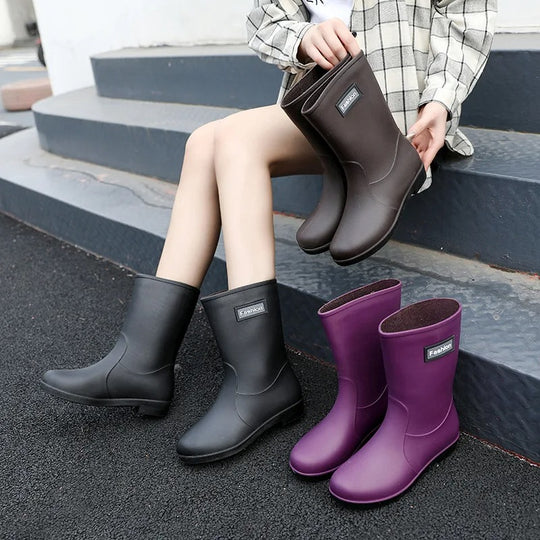 Mid-Tube Regenstiefel für Frauen