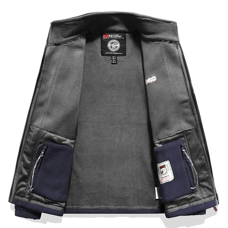 Herren Dicken Polar Fleece Jacke