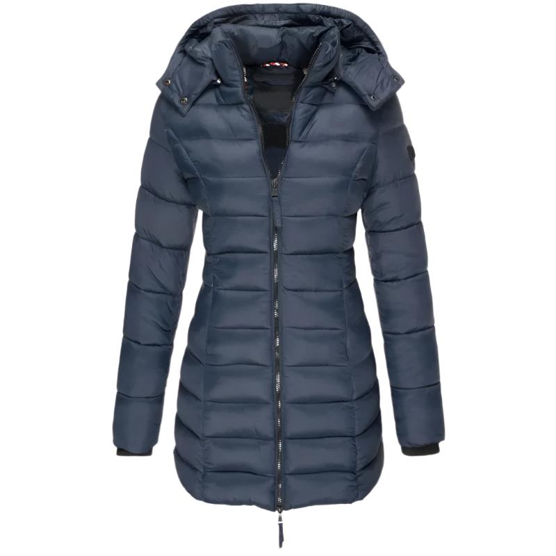 Langärmelige wattierte Jacke für Frauen