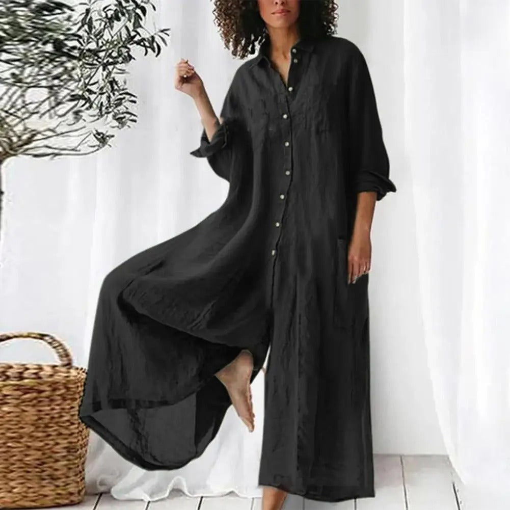 Oversized Damenoverall aus Baumwolle