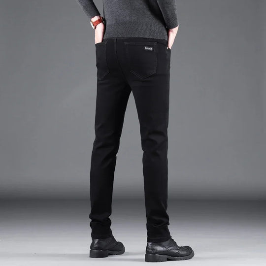 Pure Schwarze Slim Jeans für Männer