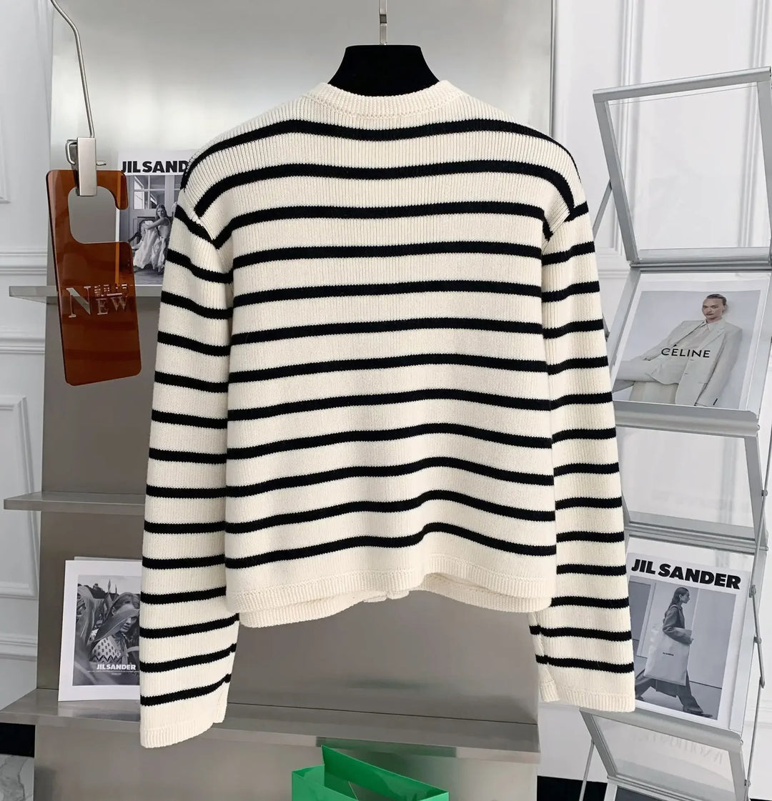 Strickjacke mit Streifen für Damen