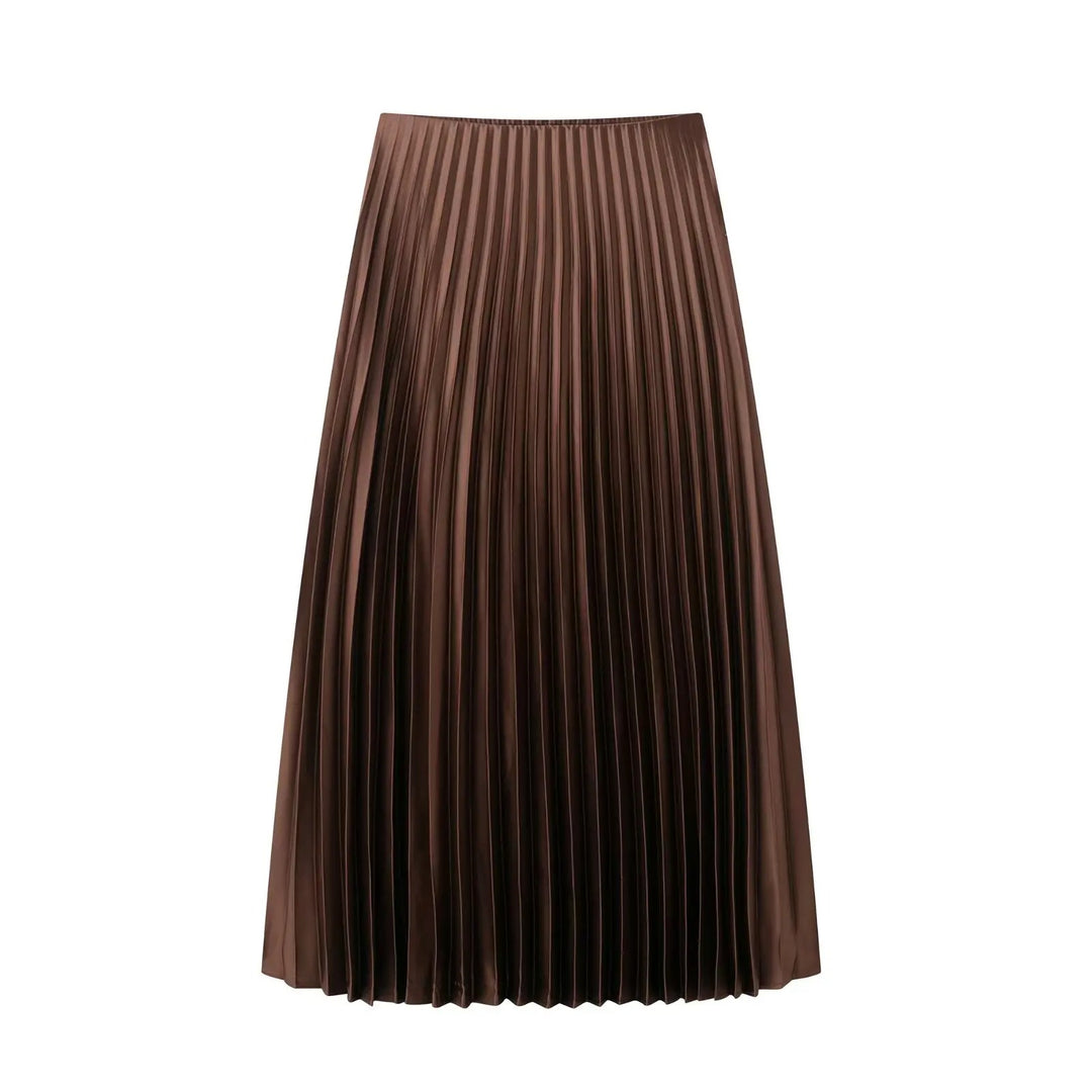 Damenrock mit hoher Taille und Falten