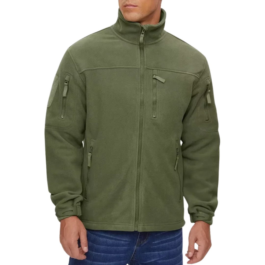 Herren-Fleece-Thermojacke mit durchgehendem Reißverschluss