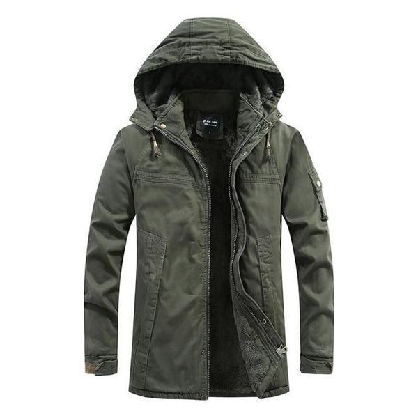 Herrenjacke Winterjacke Modisch Warm Polyester-Mischung-1