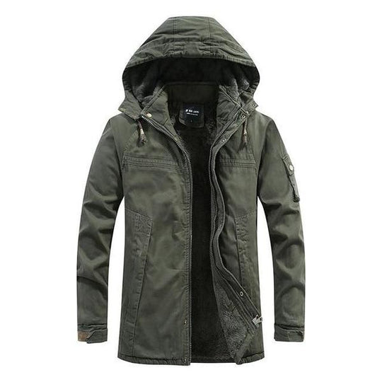 Herrenjacke Winterjacke Modisch Warm Polyester-Mischung-1